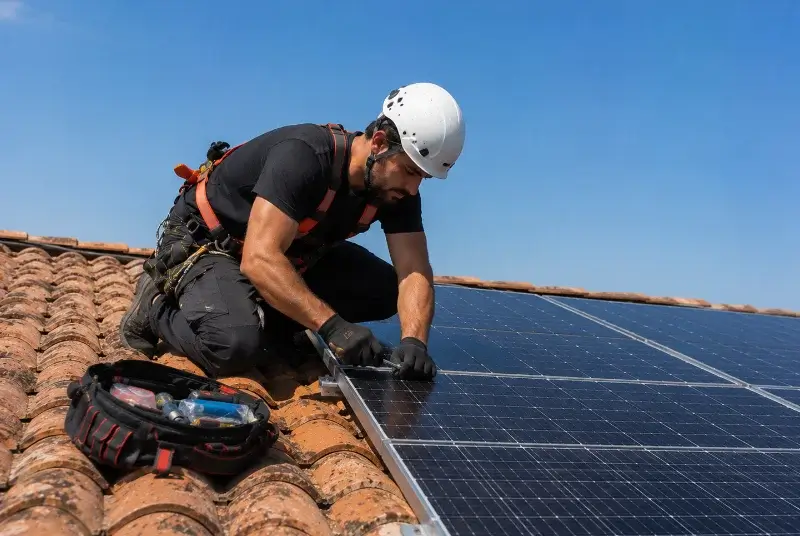 Maintenance et monitoring de panneaux solaires à Saint-Féliu-d'Amont