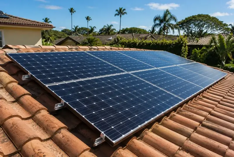 Installation de panneaux solaires à Saint-Féliu-d'Amont